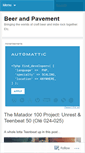 Mobile Screenshot of beerandpavement.com